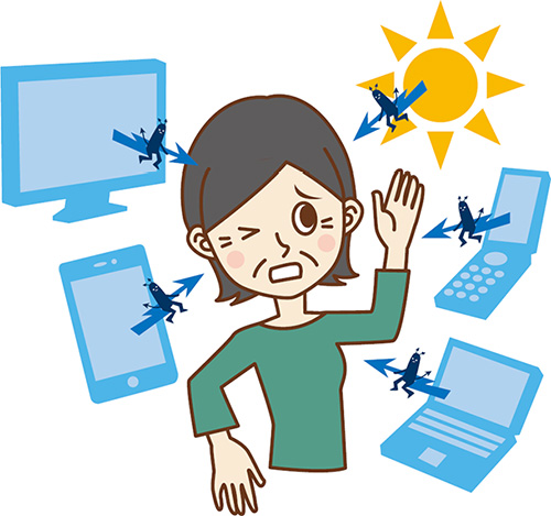 目に危ない ブルーライトに気を付けろ!