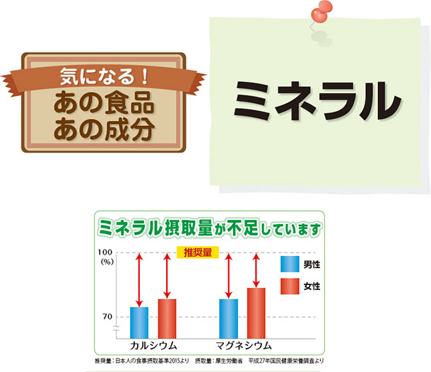 気になる!あの食品、あの成分 ミネラル